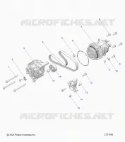 ENGINE, ALTERNATEUR AND COMPRESSOR