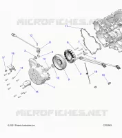 ENGINE, STATOR AND FLYROUE