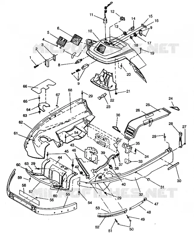 CARROSSERIE AVANT ASSEMBLY LITE GT E943133 (49273527350003)