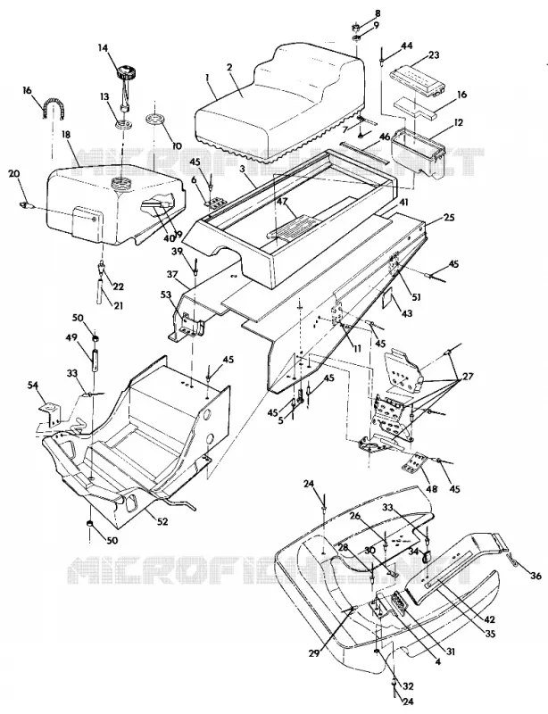 CHASSIS AND SIEGE WIDETRAK (4919301930001A)