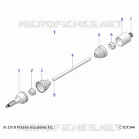DRIVE TRAIN, DRIVE ARBRE DE TRANSMISSION ARRIERE