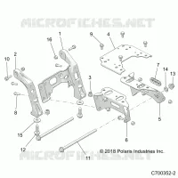 CHASSIS, MOUNTING, FRONT PONT