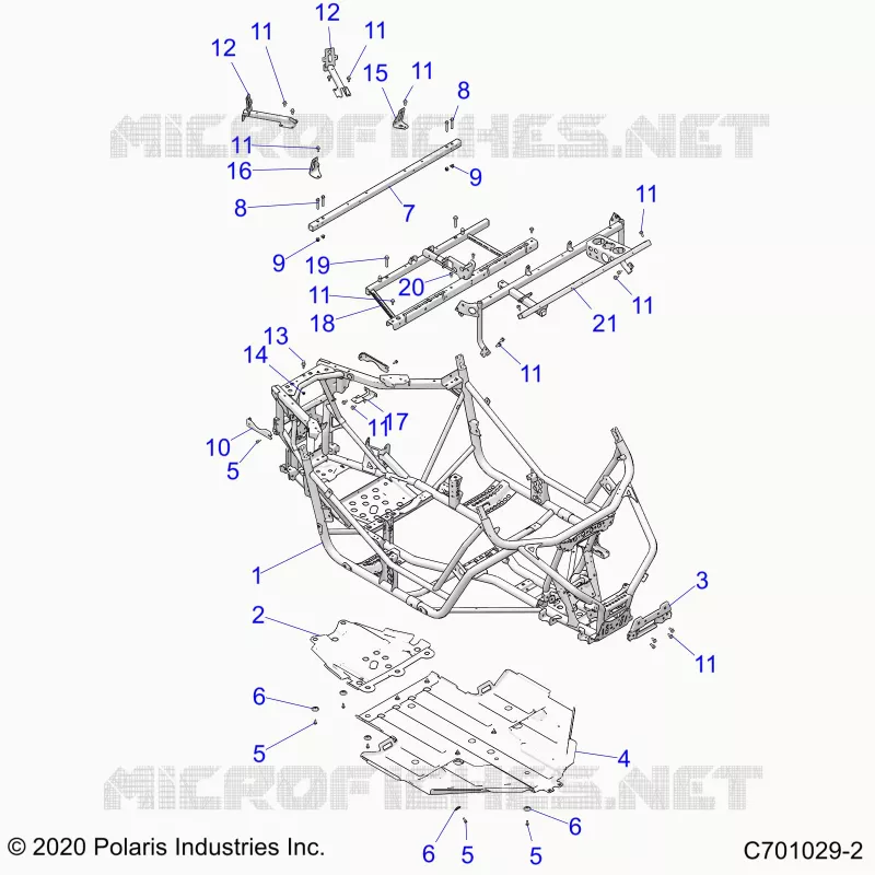CHASSIS, MAIN FRAME AND SKID PLATE