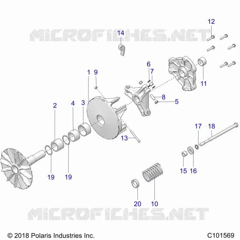 SYSTÃˆME DE TRANSMISSION, PRIMARY CLUTCH