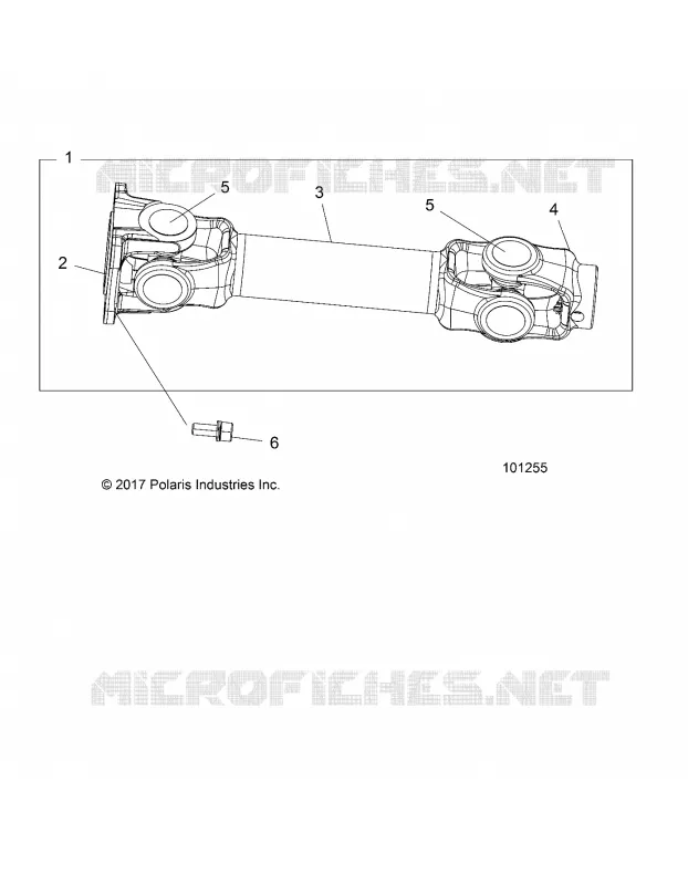 SYSTEME DE TRANSMISSION, PROP SHAFT, REAR
