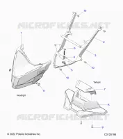 ELECTRICITE, HEADLIGHT AND TAILLIGHT