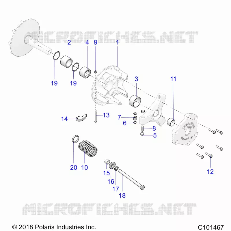 SYSTÃˆME DE TRANSMISSION, PRIMARY CLUTCH