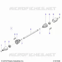 DRIVE TRAIN, TRANSMISSION AVANT SHAFT