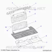 CARROSSERIE ARRIERE CLOSEOFF, CENTER PANELS