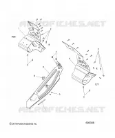 CHASSIS, PROTECTION D'EMBRAYAGE AND FOOTRESTS