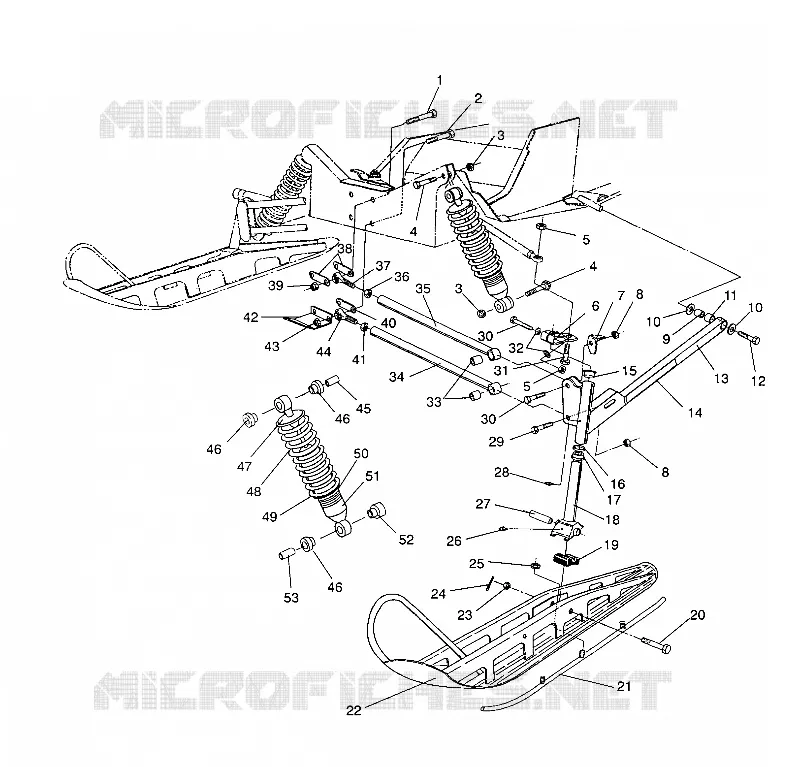 SUSPENSION AVANT AND SKI 440 XCR / 0931760 (4923022302011A)