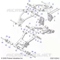 SUSPENSION ARRIERE CONTROL ARM, MOUNTING