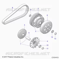 SYSTÃˆME DE TRANSMISSION, PRIMARY CLUTCH