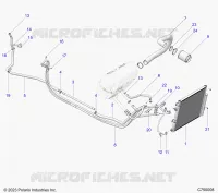 SYSTÃˆME DE CLIMATISATION CONDENSER AND HOSE ROUTINGS