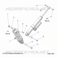 AMORTISSEUR MOUNTING, REAR SUSP.