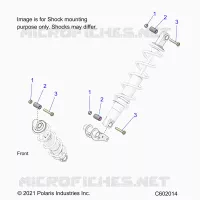 SUSPENSION, SUPPORT AMORTISSEUR , REAR SUSP.