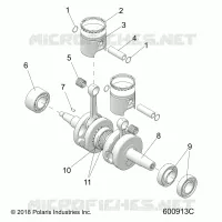 ENGINE, PISTON ET VILEBREQUIN