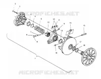EMBRAYAGE DE TRANSMISSION ASSEMBLY 440 0952760, 440 SKS 0952560,  AND EUROPEAN 440 SKS E (4929032903C001)