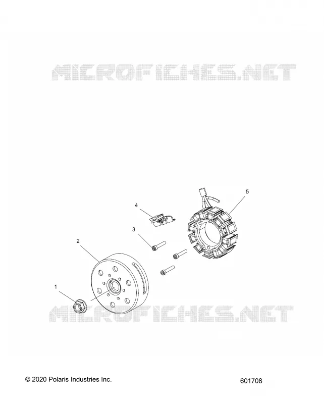 VOLANT MOTEUR AND STATOR
