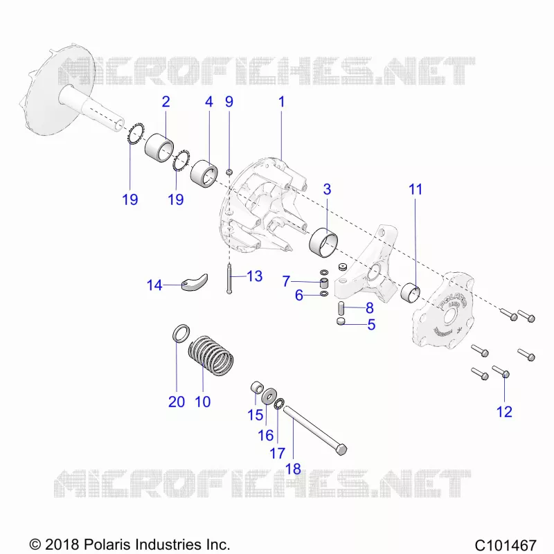 SYSTÃˆME DE TRANSMISSION, PRIMARY CLUTCH