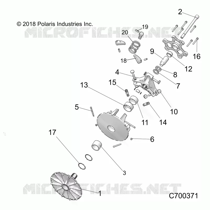 SYSTÃˆME DE TRANSMISSION, PRIMARY CLUTCH