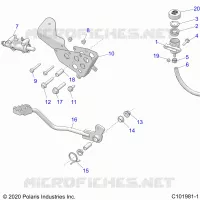 BRAKES, BRAKE PEDAL AND MAITRE CYLINDRE