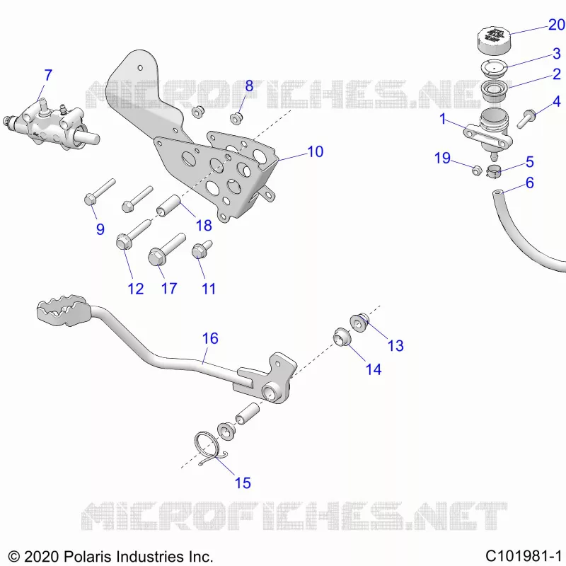 BRAKES, BRAKE PEDAL AND MAITRE CYLINDRE