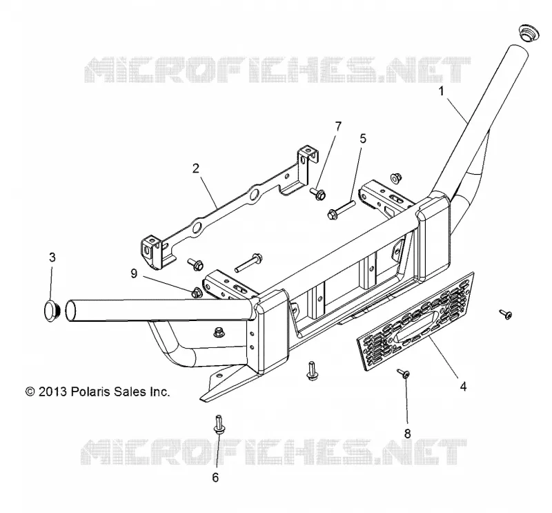 CHASSIS, PARE CHOC AVANT