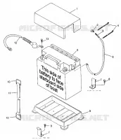 SUPPORT BATTERIE SL 700 B974071, Intl. SL 700 I974071, SL 700 Deluxe B974072 and (4940874087B008)