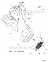 ENGINE, COUVERCLE DE VENTILATEUR AND SHROUD COMP