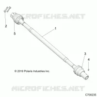 SYSTÃˆME DE TRANSMISSION, REAR PROP SHAFT