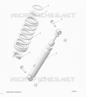 SUSPENSION, REAR SUPPORT AMORTISSEUR 