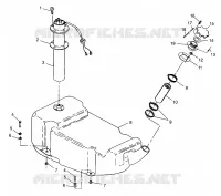 CARBURANT TANK SLX 780 B964287 and Intl. SLX 780 I964287 (4937443744A009)