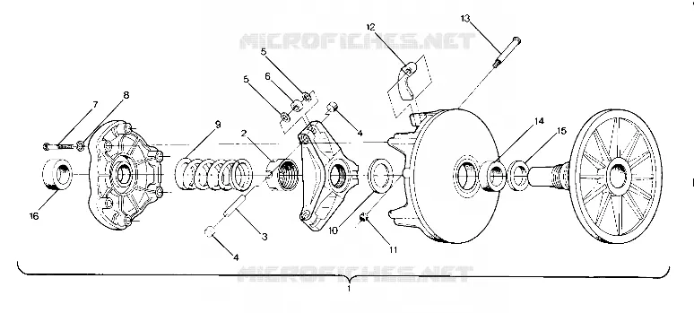 EMBRAYAGE DE TRANSMISSION SUPERTRAK (4915871587017A)