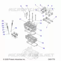 ENGINE, CYLINDER/CULASSE ASM.