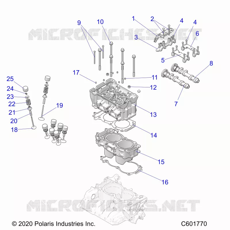 ENGINE, CYLINDER/CULASSE ASM.