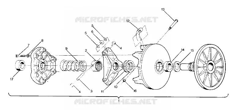 EMBRAYAGE DE TRANSMISSION 500 AND 500 CLASSIC UPDATED 2/90 (4916791679012A)