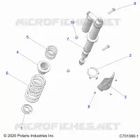 SUSPENSION, REAR SUPPORT AMORTISSEUR 