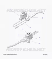 FREIN AVANT BRAKE LEVER AND MASTER CYLINDER