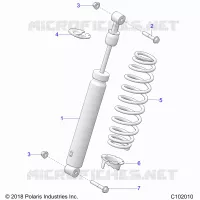 SUSPENSION, AMORTISSEUR ARRIERE