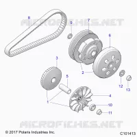SYSTÃˆME DE TRANSMISSION, PRIMARY CLUTCH
