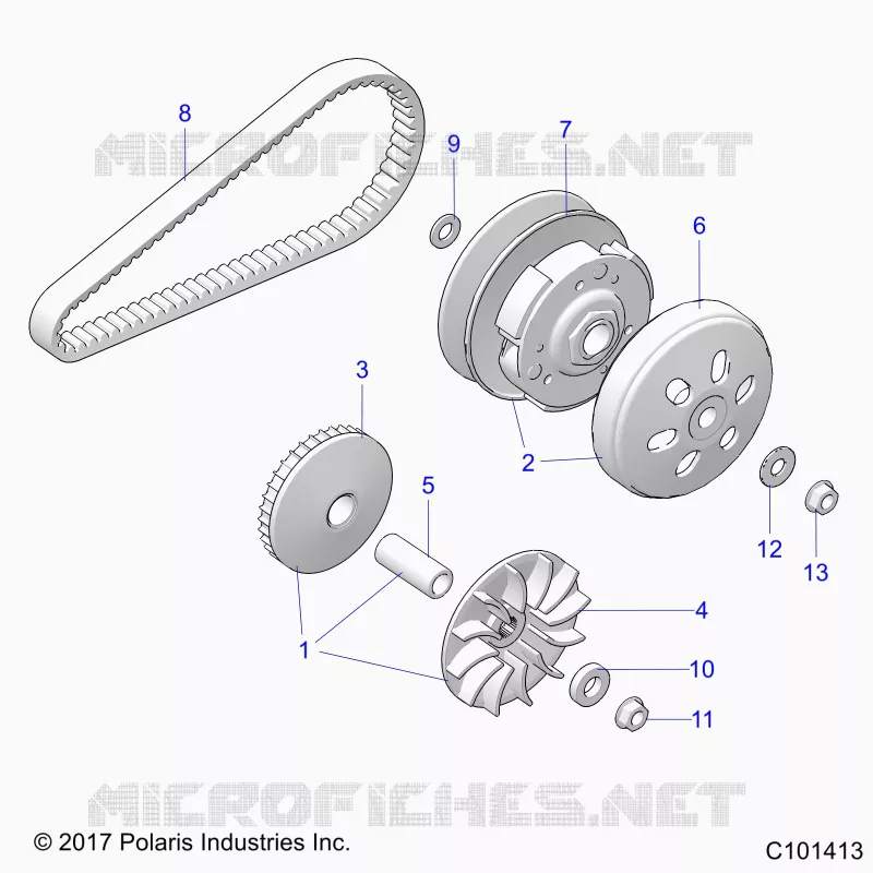 SYSTÃˆME DE TRANSMISSION, PRIMARY CLUTCH