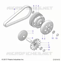 SYSTEME DE TRANSMISSION, PRIMARY CLUTCH