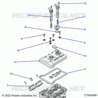 ENGINE, THROTTLE BODY AND COUVERCLE SOUPAPE