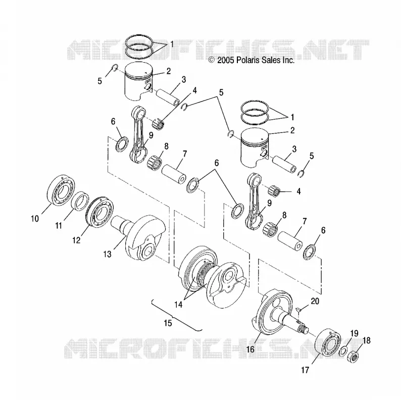 PISTON ET VILEBREQUIN