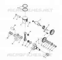 PISTON ET VILEBREQUIN SPORTSMAN 4X4 / W938039 (4926382638037A)