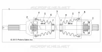 SYSTÈME DE TRANSMISSION, ARBRE DE TRANSMISSION ARRIERE