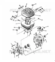 CARTERS MOTEUR AND CYLINDRE  250 2X4