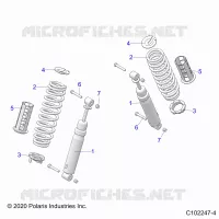 SUSPENSION ARRIERE SHOCKS AND MOUNTING