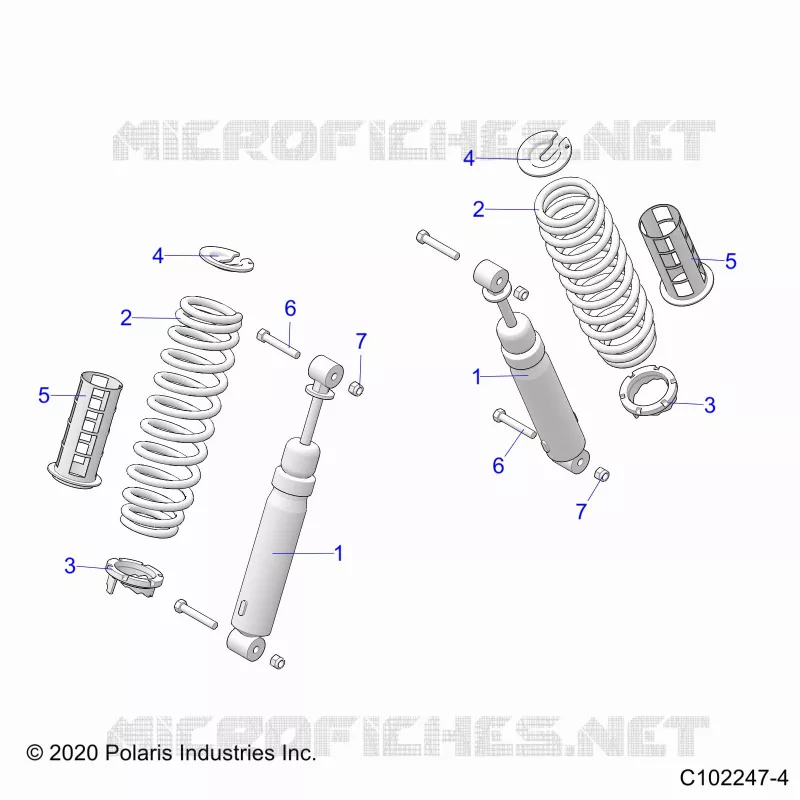 SUSPENSION ARRIERE SHOCKS AND MOUNTING